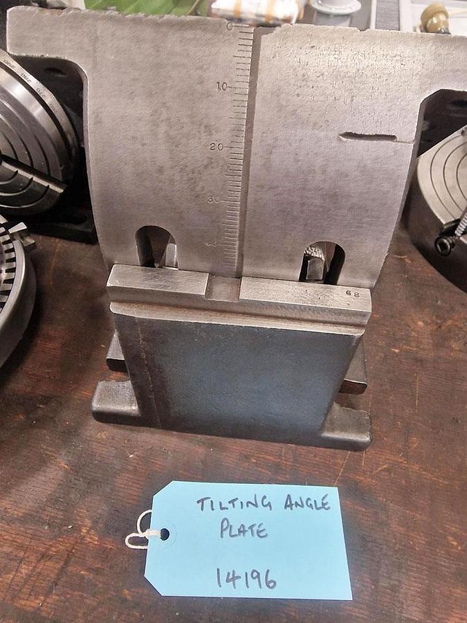 Used UNKNOWN TILTING CAST IRON ANGLE PLATE 10" x 7 1/2"