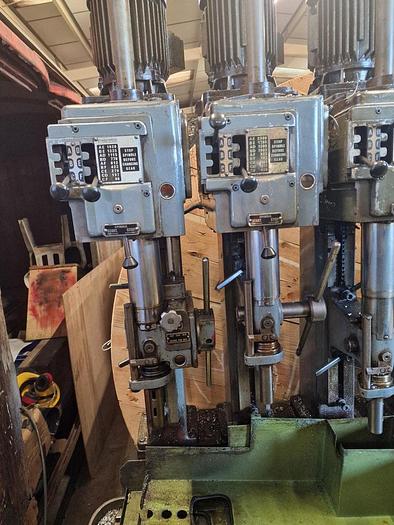 Used POLLARD 150A/6 SIX SPINDLE IN-LINE DRILL