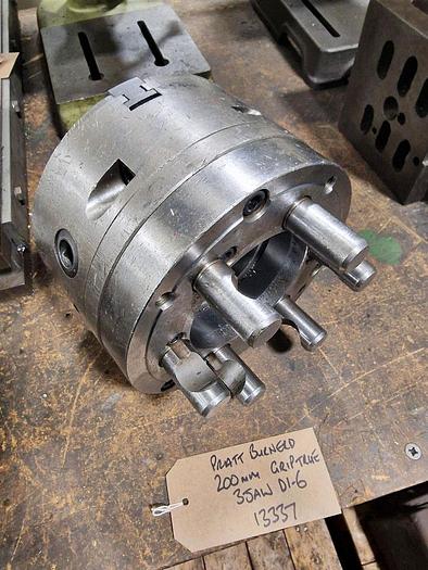 Used PRATT BURNERD 200 GRIP TRUE 3 JAW SCROLL CHUCK