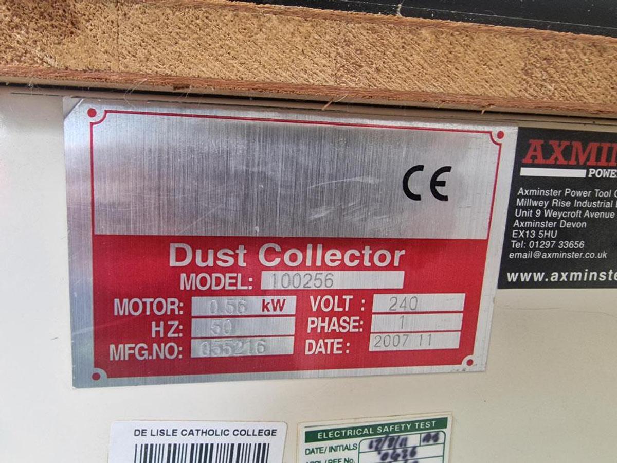 Used AXMINSTER 12" DISC SANDER Mounted On Dust Extractor