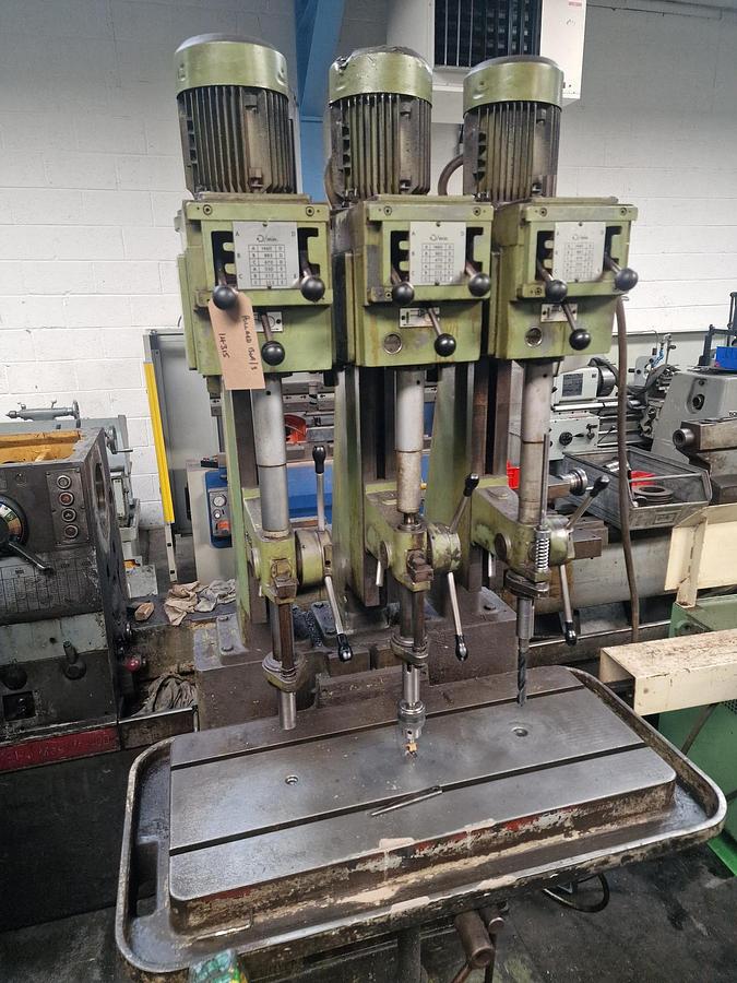 Used POLLARD 130A / 3 THREE SPINDLE IN-LINE DRILL