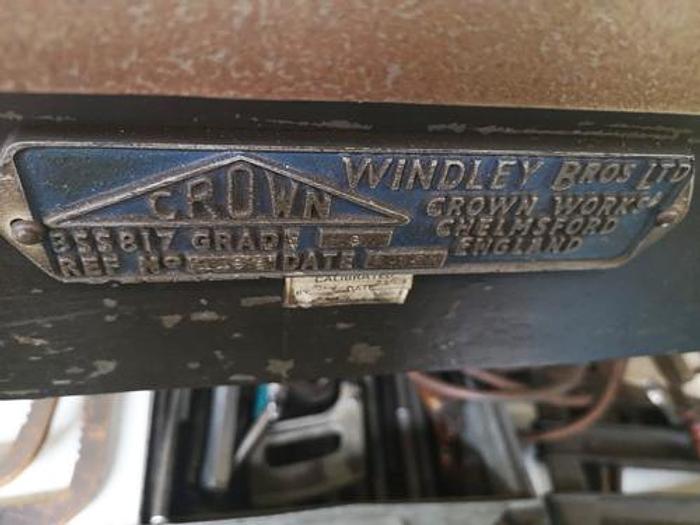 Used CROWN WINDLEY CAST IRON SURFACE TABLE