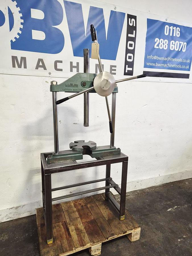 Used MARLCO BROACH PRESS ON STAND