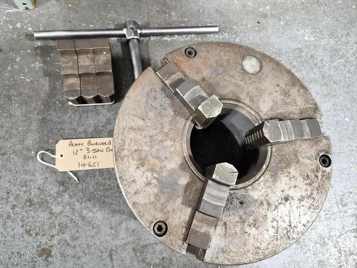 Used PRATT BURNERD 12" 3 JAW CHUCK