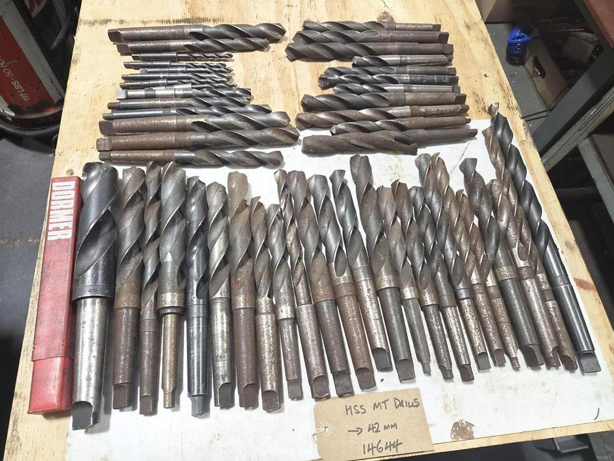 Used UNKNOWN HSS MORSE TAPER DRILLS