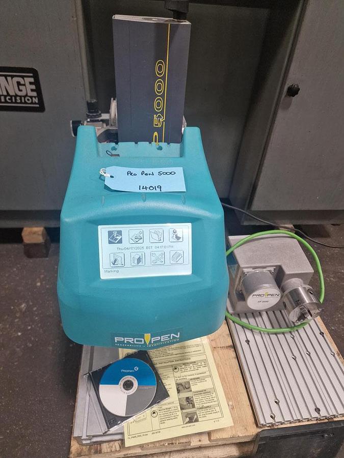 Used 2014 PRO PEN 5000 LASER ETCHING MACHINE