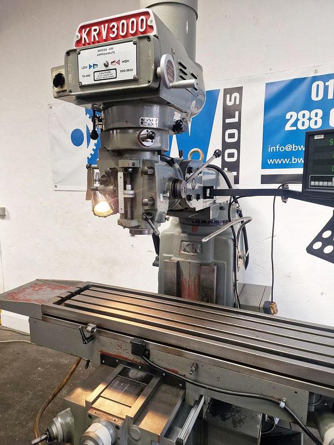 Used XYZ KRV 3000 SLV HEAVY DUTY TURRET MILL