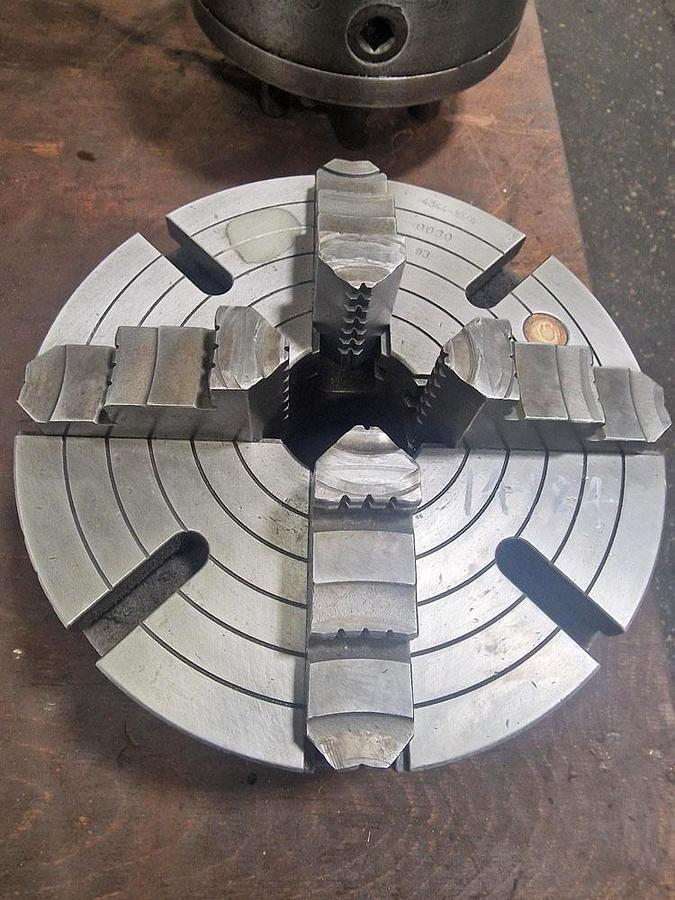 Used BISON 10" 4 JAW CHUCK 4344-10/4