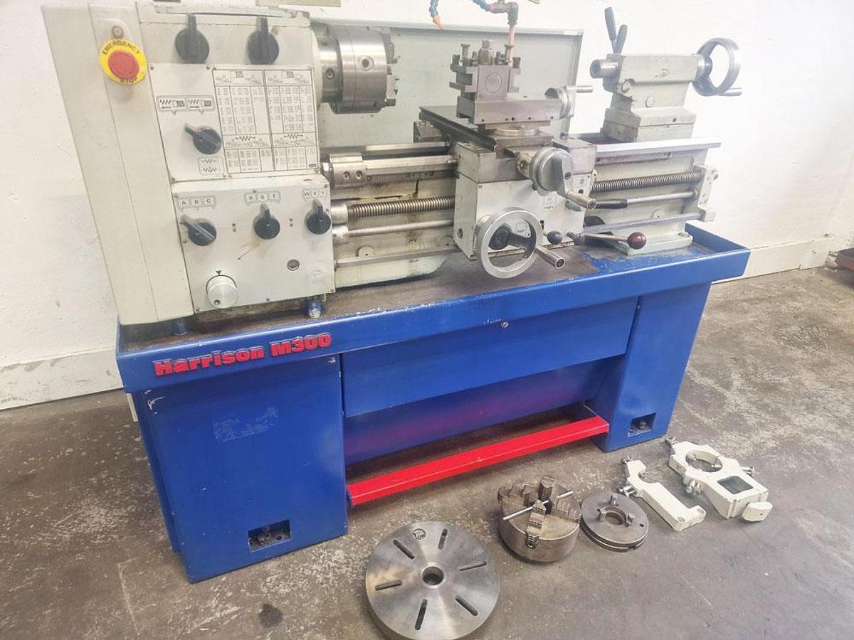 Used HARRISON M300 13" x 25" GAP BED CENTRE LATHE