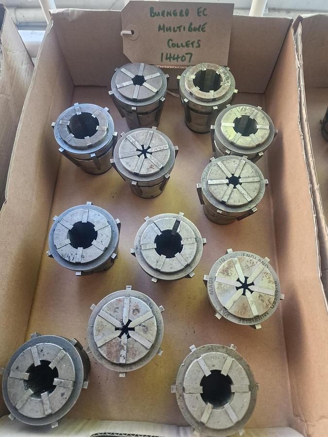 Used BURNERD EC MULTIBORE COLLETS