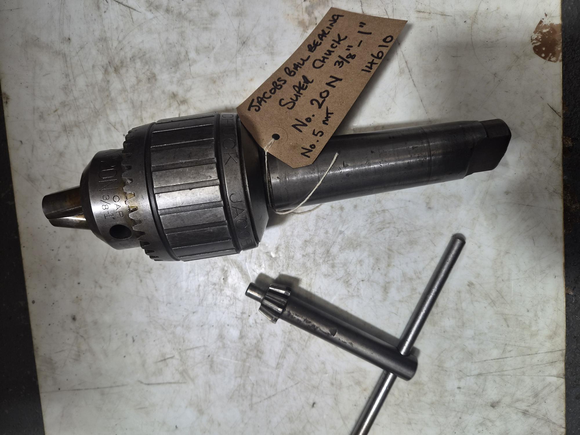 Used JACOBS BALL BEARING SUPER DRILL CHUCK Model 20N