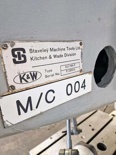 Used KITCHEN & WADE E32 12/54 Mark 3 4'6" RADIAL ARM DRILL