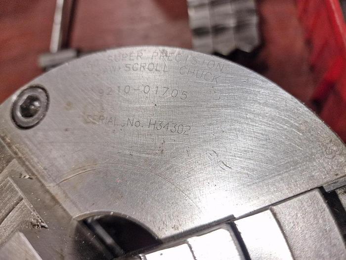 Used PRATT BURNERD 160 SUPER PRECISION 3 JAW SCROLL CHUCK