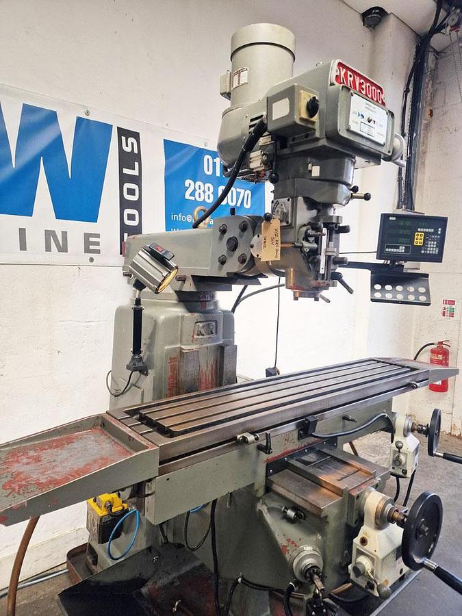 Used XYZ KRV 3000 SLV HEAVY DUTY TURRET MILL