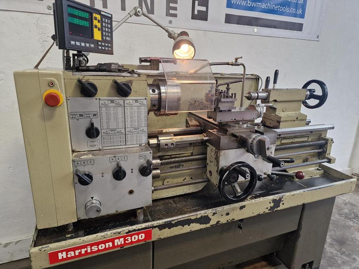Used HARRISON M300 13" x 25" GAP BED CENTRE LATHE