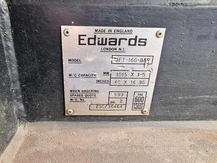 Used EDWARDS 316 TRUEFOLD BOX & PAN FOLDER