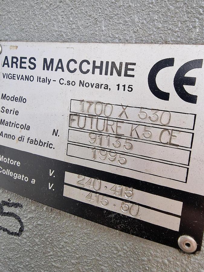 Used ARES FUTURE K5 CE TRAVELLING HEAD DIE CUTTING PRESS