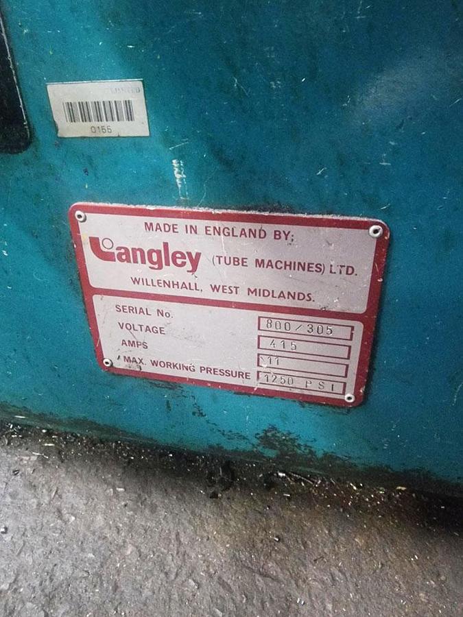 Used LANGLEY LANGLEY HORIZONTAL HYDRAULIC PRESS
