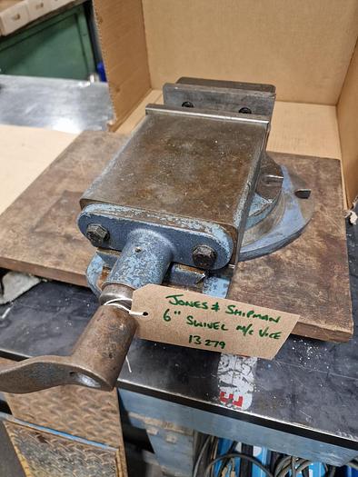 Used JONES & SHIPMAN 6" SWIVEL MACHINE VICE