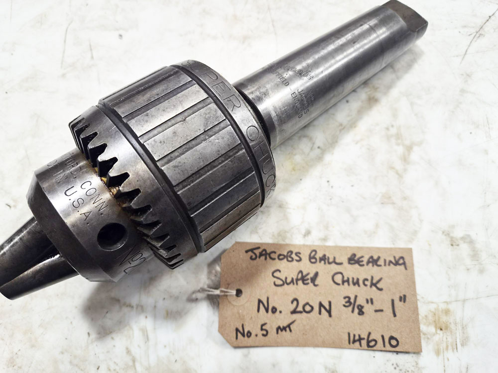Used JACOBS BALL BEARING SUPER DRILL CHUCK Model 20N