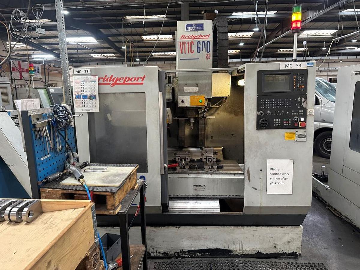 Used BRIDGEPORT VMC 600 VERTICAL MACHINING CENTRE