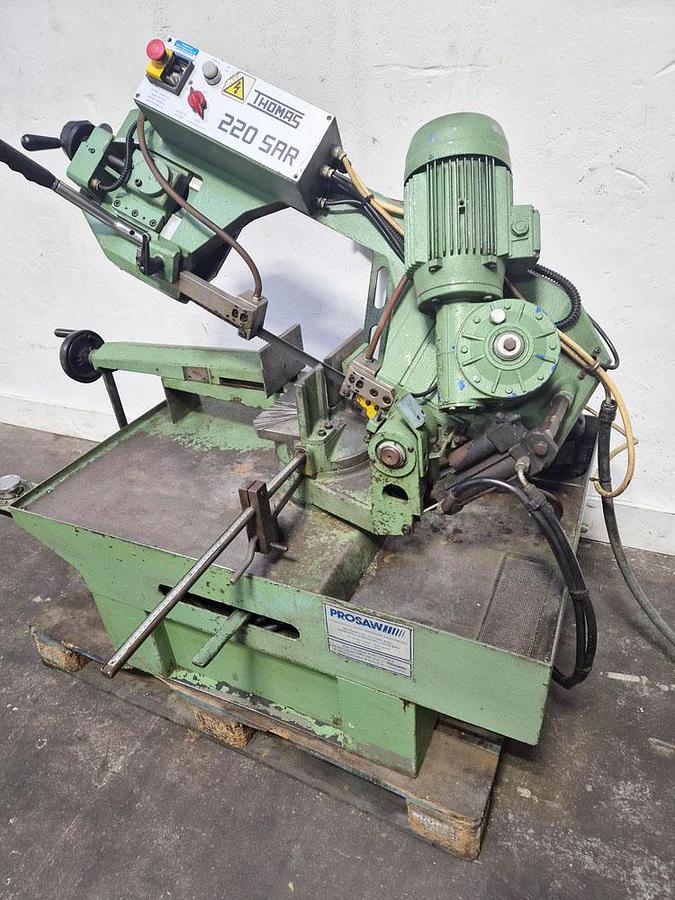 Used THOMAS 220 SAR SEMI-AUTOMATIC HORIZONTAL BANDSAW
