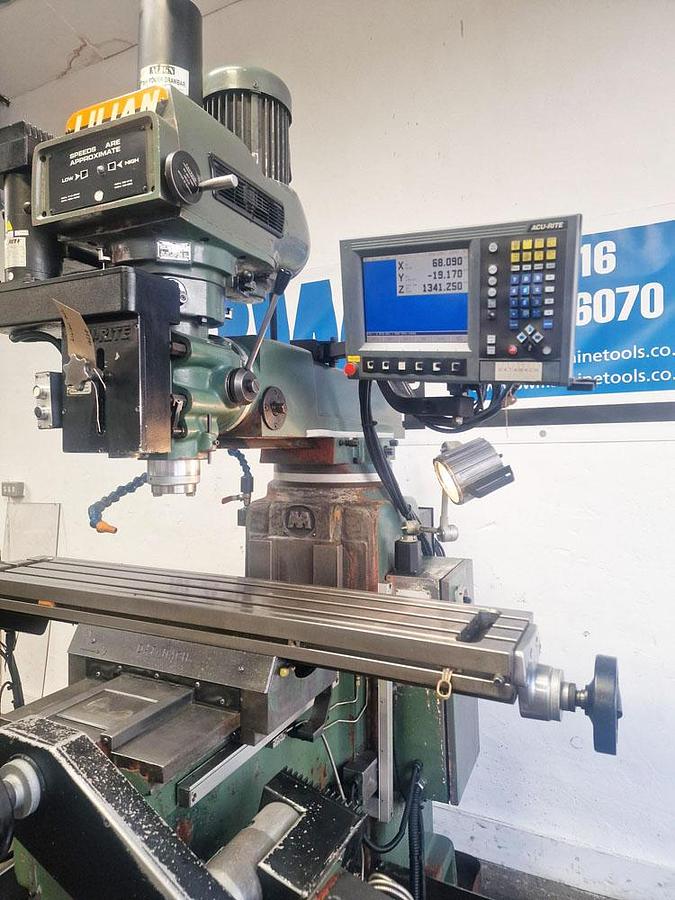 Used 2001 LILIAN 5VH CNC / MANUAL TURRET MILL