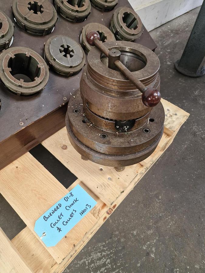 Used BURNERD COLLET CHUCK & MULTISIZE EE COLLETS