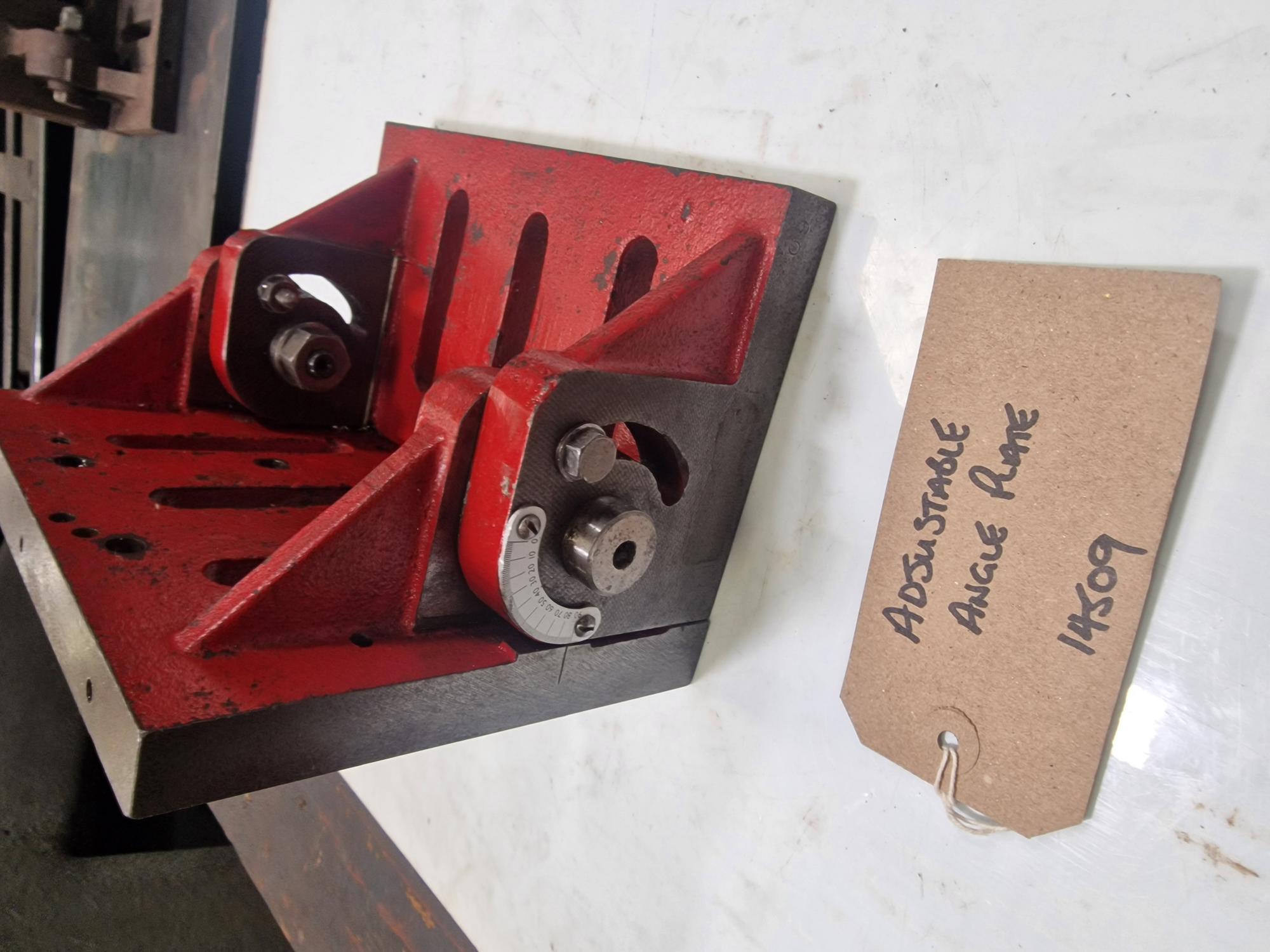 Used UNKNOWN ADJUSTABLE ANGLE PLATE