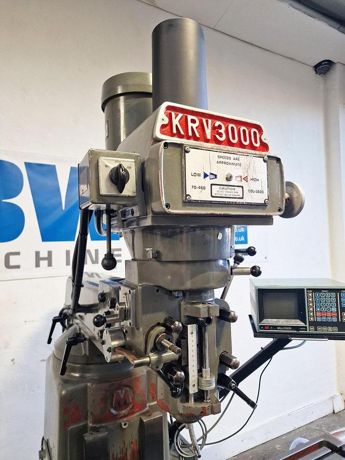 Used XYZ KRV3000 SLV TURRET MILL