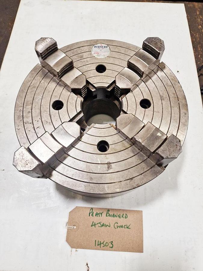 Used BURNERD 10" 4 JAW CHUCK