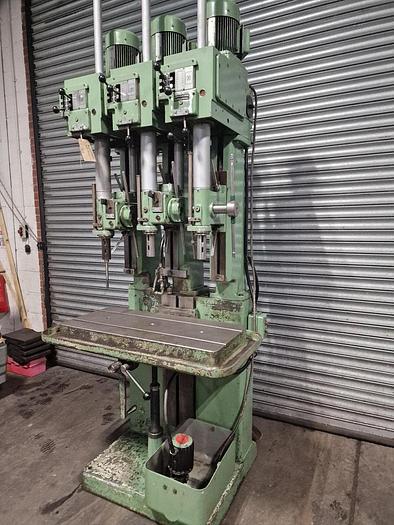 Used POLLARD 150A/3 THREE SPINDLE IN-LINE DRILL