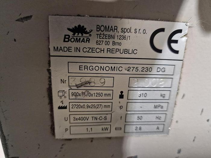 Used 2008 BOMAR ERGONOMIC 275.230 DG HORIZONTAL BANDSAW