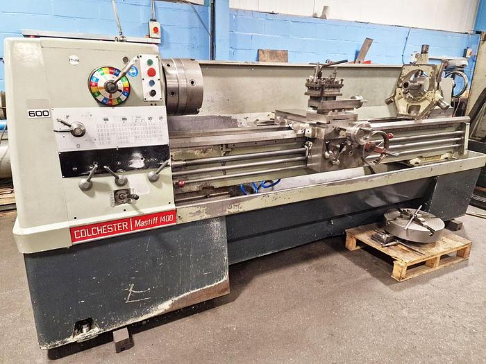 Used COLCHESTER MASTIFF 1400 x 80" GAP BED CENTRE LATHE