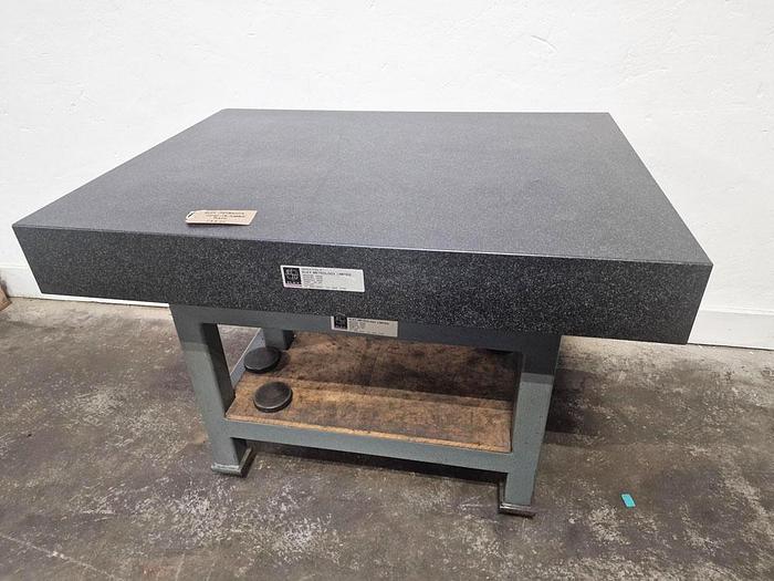 Used ELEY METROLOGY 1200 x 900mm GRANITE SURFACE PLATE ON STAND
