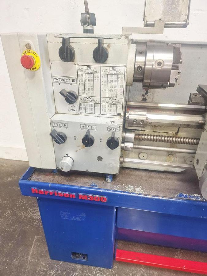 Used HARRISON M300 13" x 25" GAP BED CENTRE LATHE