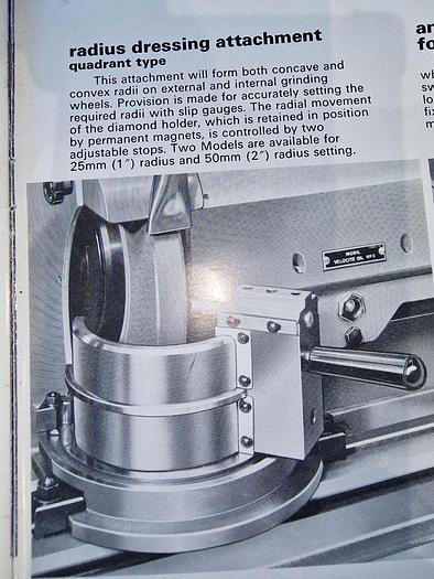 Used JONES & SHIPMAN UX8095 RADIUS WHEEL FORMING ATTACHMENT