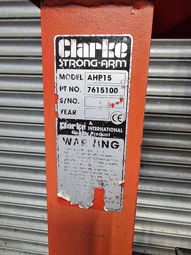 Used CLARKE STRONGARM 15 Ton Hydraulic Press