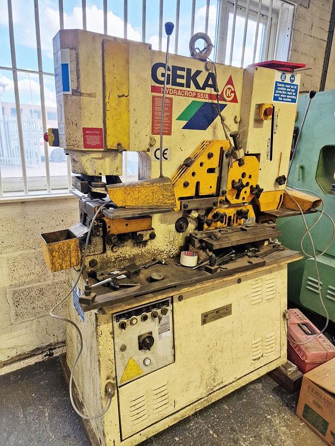Used GEKA HYDRACROP 55A HYDRAULIC STEELWORKER