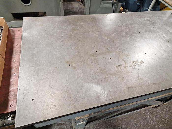 Used WINDLEY CAST IRON SURFACE TABLE 72" x 36"