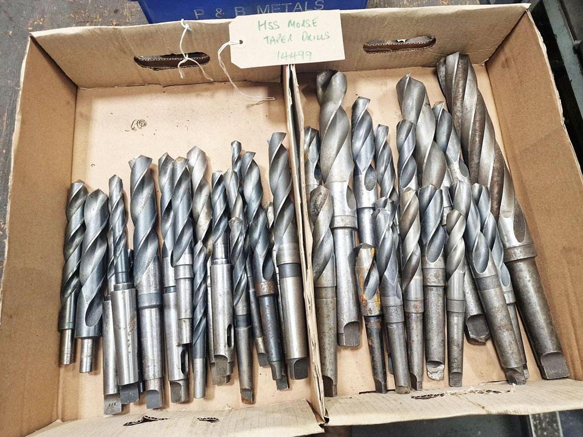Used UNKNOWN HSS MOSE TAPER SHANK DRILLS