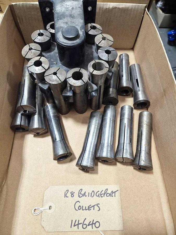 Used BRIDGEPORT R8 COLLETS