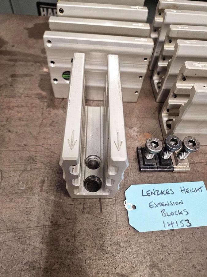 Used LENZKES HEIGHT EXTENSIONS BLOCKS