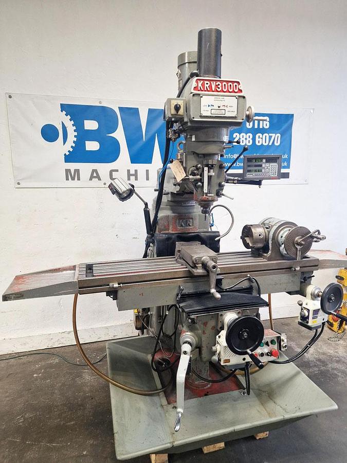 Used XYZ KRV 3000 SLV HEAVY DUTY TURRET MILL