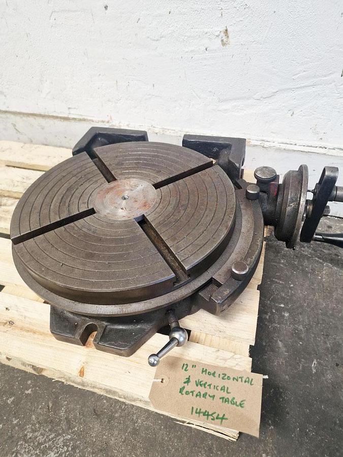 Used UNKNOWN 12" HORIZONTAL / VERTICAL ROTARY TABLE