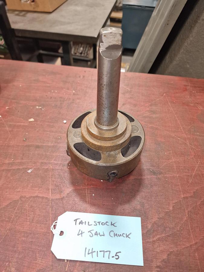 Used BURNERD TAILSTOCK MOUNTED 4 JAW CHUCK