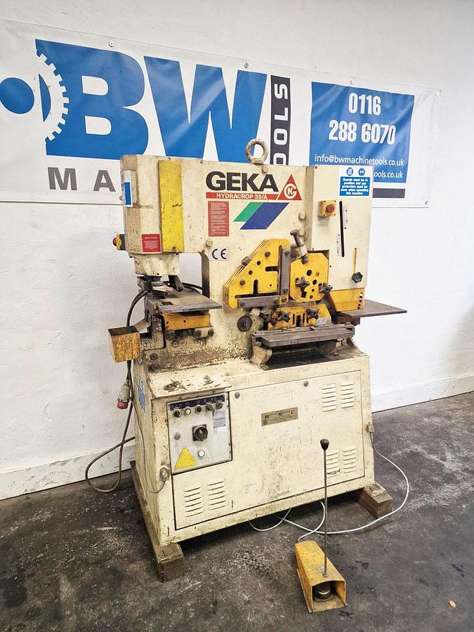 Used 1997 GEKA HYDRACROP 55A HYDRAULIC STEELWORKER