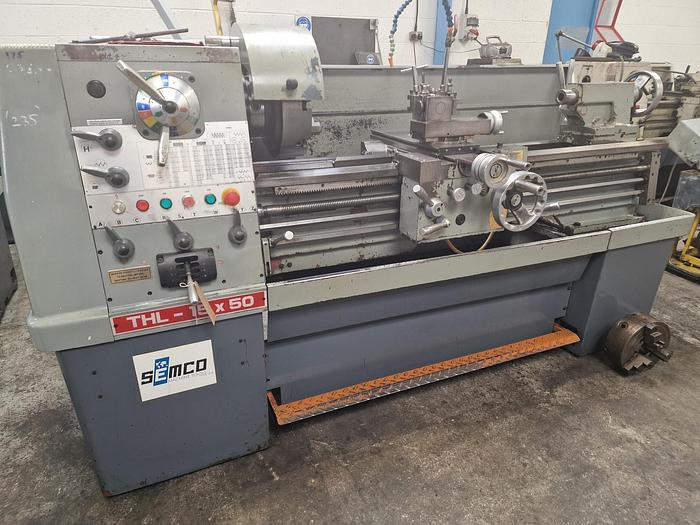 Used 2008 SEMCO THL 15 x 50 GAP BED CENTRE LATHE