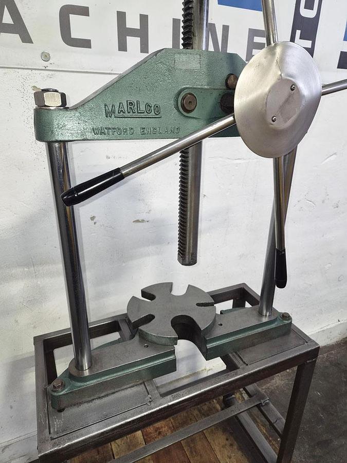 Used MARLCO BROACH PRESS ON STAND