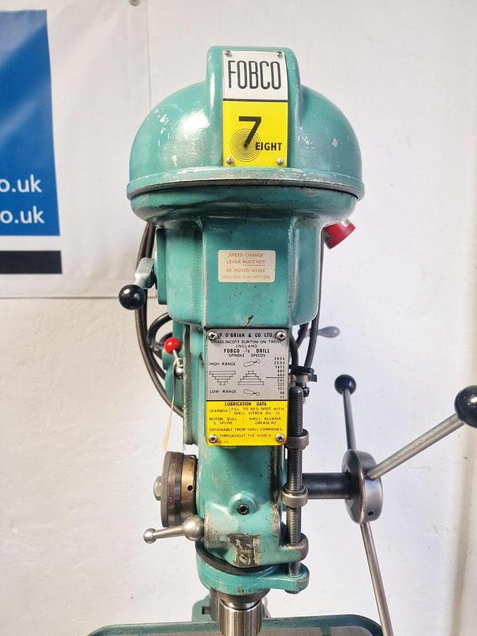Used FOBCO 7 EIGHT PILLAR DRILL